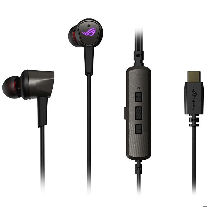 Ecouteurs Intra-auriculaires - ASUS - ROG Cetra II - ANC - Aura Sync RGB - USB-C
