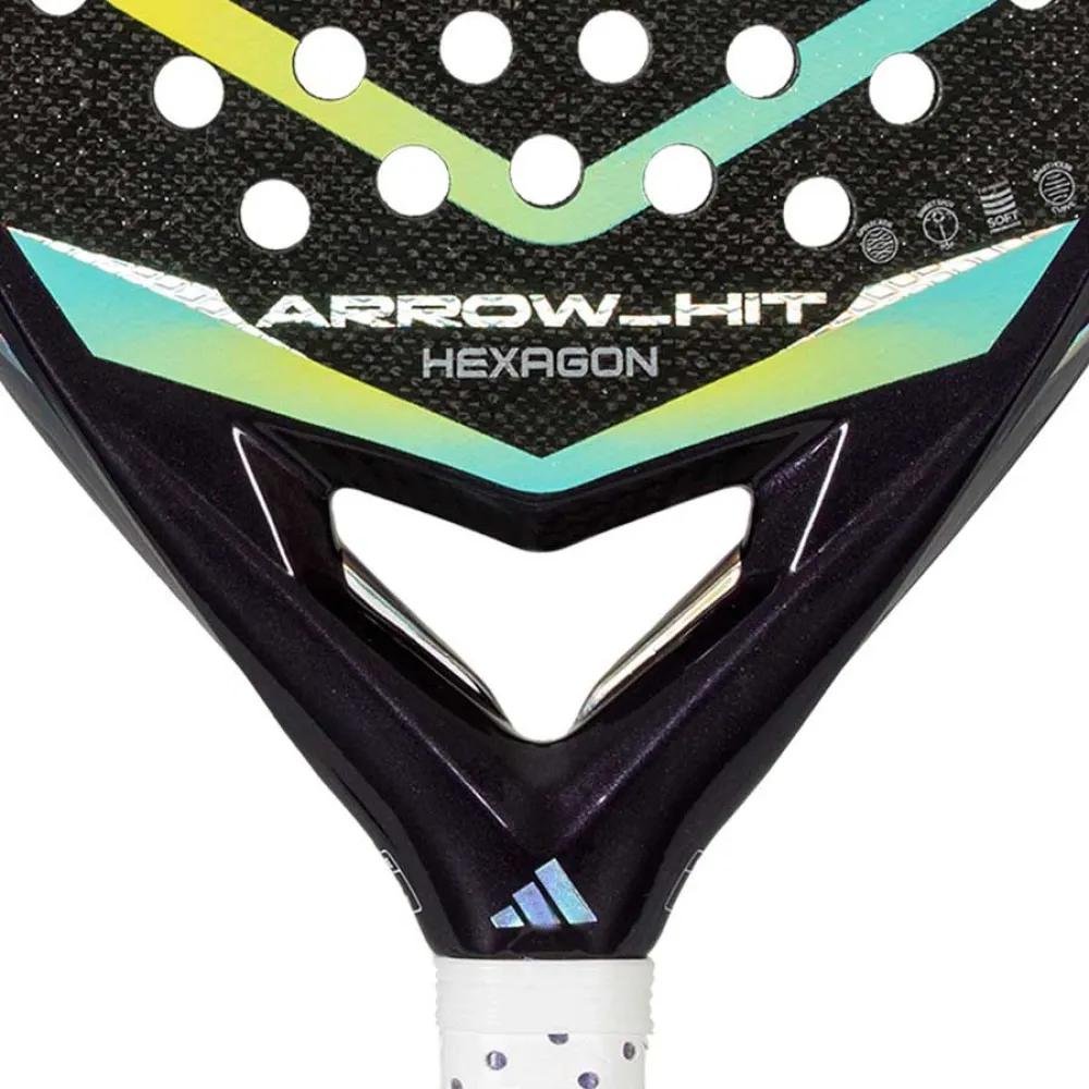 Adidas arrow hit hexagon padel racket 100% carbon green