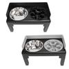 Elevated Pet Bowl Adjustable Height Neck Protection Stainless Steel Sturdy Structure for Medium Larg