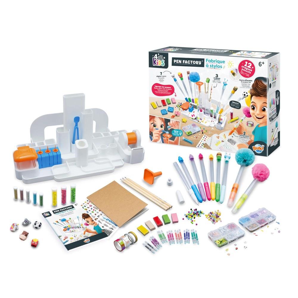 Buki France Pen Making Kit Children's Craft Set for Kids Ages 6-9 Birthday Christmas Gift Educational Toy DIY Pen Factory