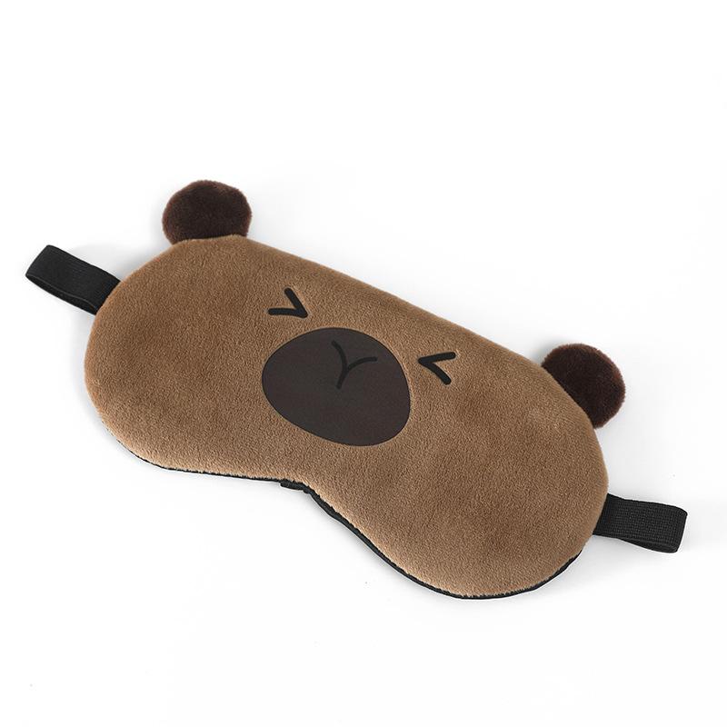 

Мягкая короткая плюшевая мультяшная маска для сна имеет милый и привлекательный дизайн, плотно блокирует свет и не пропускает его. Squint