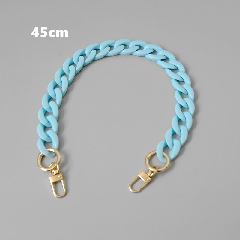 Nová módní žena Kabelka Příslušenství Řetízek Odnímatelný Náhradní Bílá Modrá Kabelka Popruh Ženy Pryskyřice na rameno Roztomilý řetízek na telefon