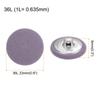 10pcs Fabric Cloth Covered Button 23mm Metal Round Sewing Buttons, Deep Blue/Yellow/Purple