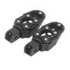 Motorcycle Foot Pegs Aluminum Alloy Fadeproof Universal Anti Slip Motorcycle Rear Foot Rest Pedal Black