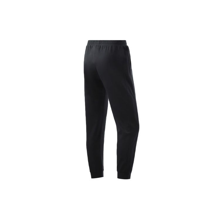 Li Ning Training Series Logo Letter Print Knitted Tapered Sports Pants Women bottoms Black AKLR144-1