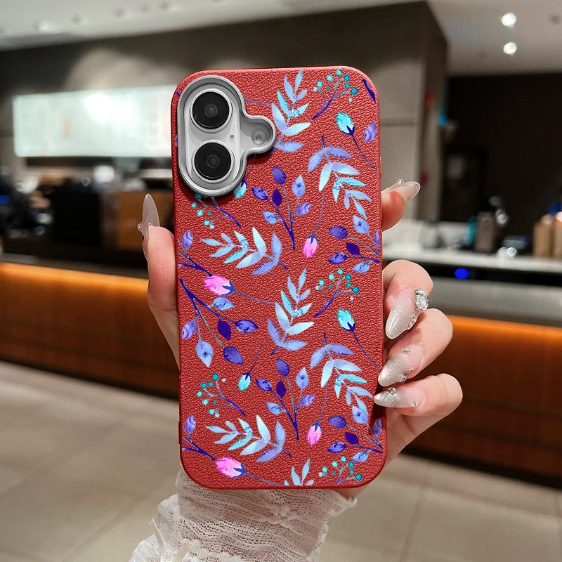 Texturovaný TPU kryt se vzorem květin pro iPhone 16 16e 15 Pro Max 14 13 12 11 Nárazuvzdorný Měkký Silikonový Kryt na Telefon