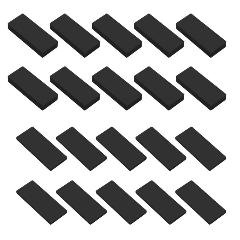 20Pcs Furniture Pad Black Headboard Bumper Furniture Wall Protectors EVA Foam Headboard Stoppers Antivibration Pad 1