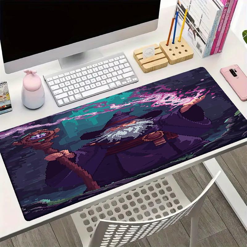 Wizard Theme Mouse Pad, Non Slip Rubber Base, Multifunctional Office & Home Decor, Perfect for Workspace Personalization.