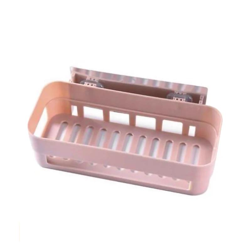 Wall Mounted Bathroom Shelf Durable Suction Cup Corner Drainage Shelf Dish Sponge Storage Rack Holder For Kitchen organizer