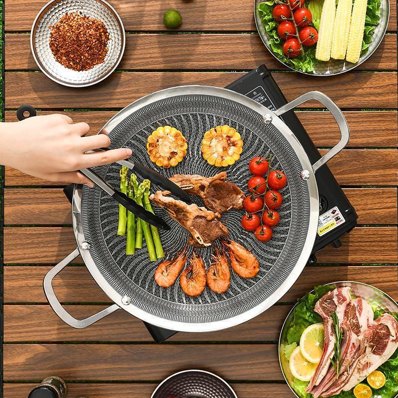 Stainless Steel Outdoor Camping Grill Pan