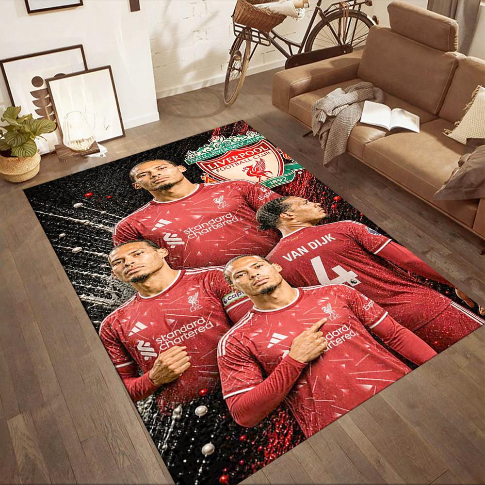 Liverpool Football Club Area Rug Perfect For Outdoor Study Room Balcony Decorate Room Antislip Carpet Office Home Decor Spiritual Gift