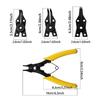 Multifunctional 4 In 1 Snap Ring Plier Combination Spring Four Rings Plier Head Clamp Spring Shaft Dismounting Repairing Tool