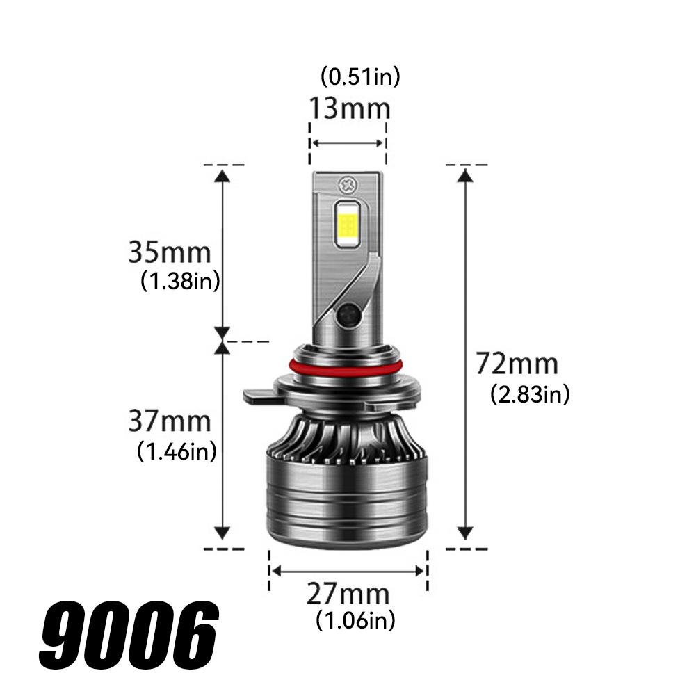 

6000K 9005/HB3 9006/HB4 H1 H7 H4 H11Super Power EMC Canbus светодиодная фара для противотуманных фар автомобиля 25000LM 12V 1 шт.