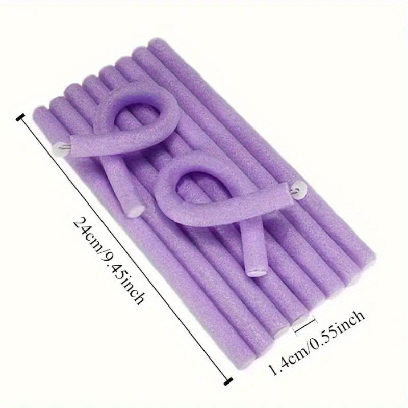 20Pcs Flexible Heatless Hair Rollers Soft Foam Twist Curl Rods for DIY Curly Hair Styling Random Colors 14x240mm Set