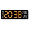 Multifunctional Electronic LED Table Clock with Time Week Temperature Display 2 Alarms 12/24 Hour Format Snooze Function