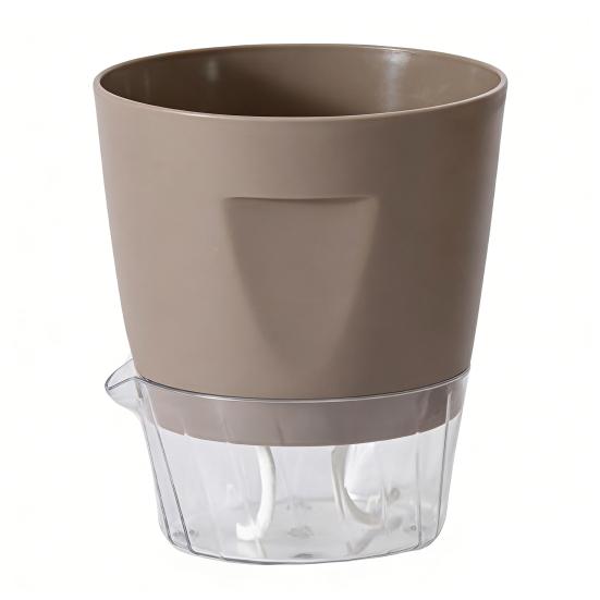 Flowerpot with Open Water Pour Port Easy Maintenance Self-Absorbing Double-Layer Water System Thickened Transparent Water Storage