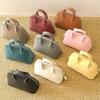 Cowhide Shell Bag Niche Premium Bowling Bag Genuine Leather Portable Mini Shoulder Messenger Women's Bag