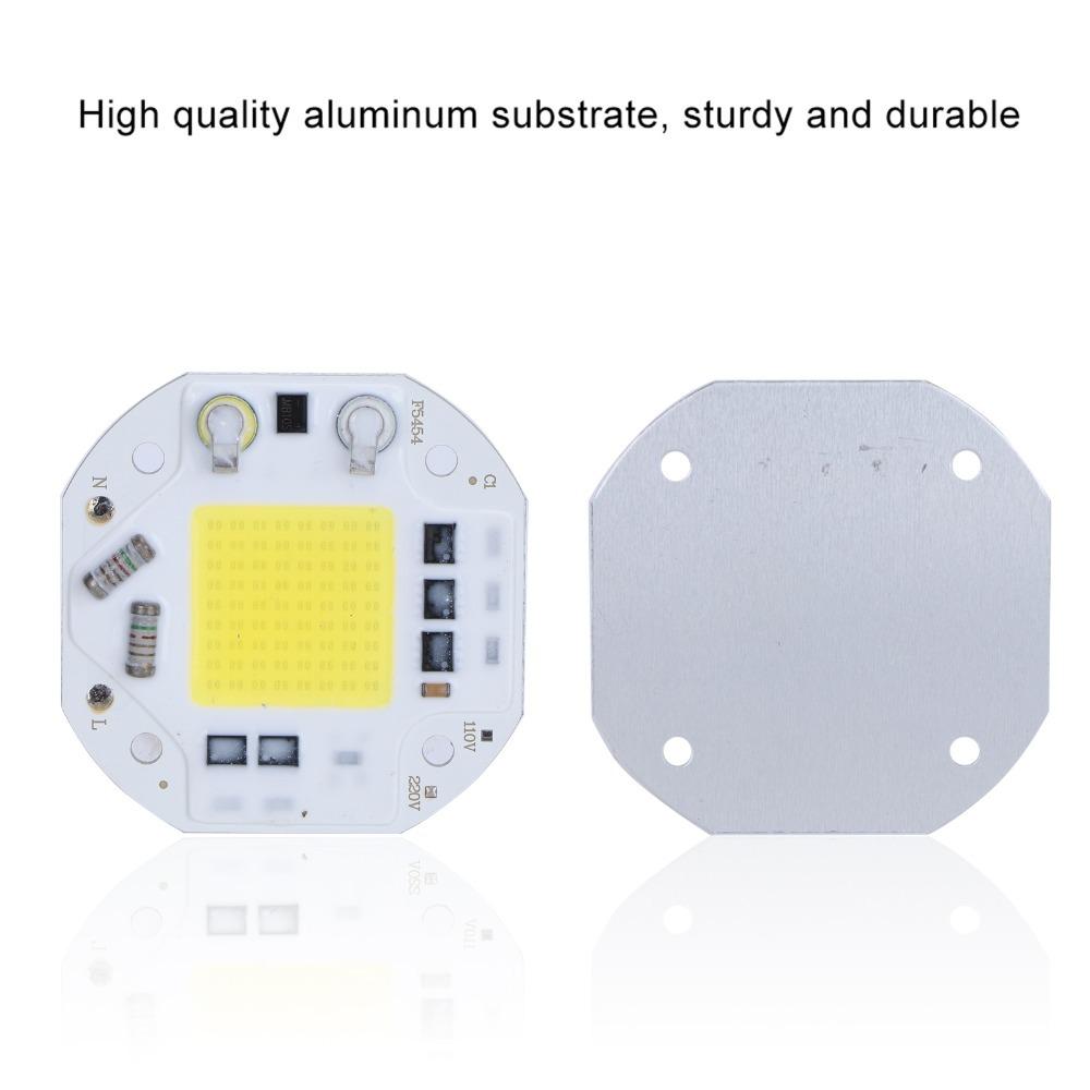2pcs 50W COB Spotlight Bulb AC220V COB Chip Light Integrated Chip Light Source  For Traffic Lighting