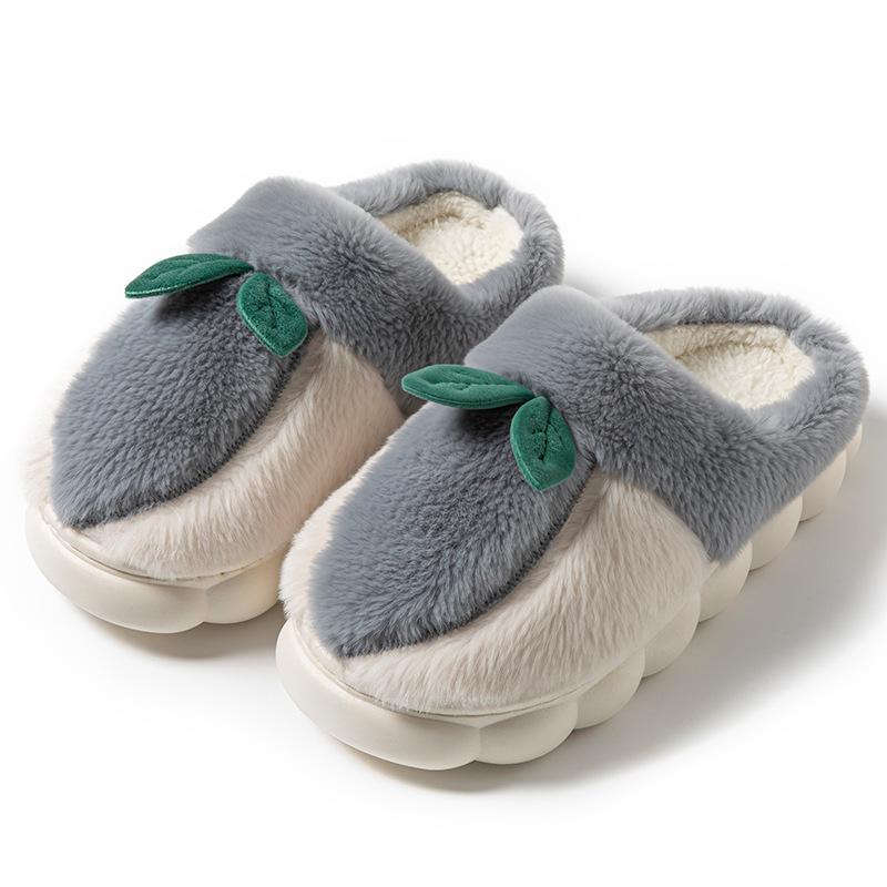 Cartoon Cotton Slippers Warm Home Couple Home Slippers Autumn and Winter New Cotton Slippers Indoor Wear-resistant Cotton Slippers