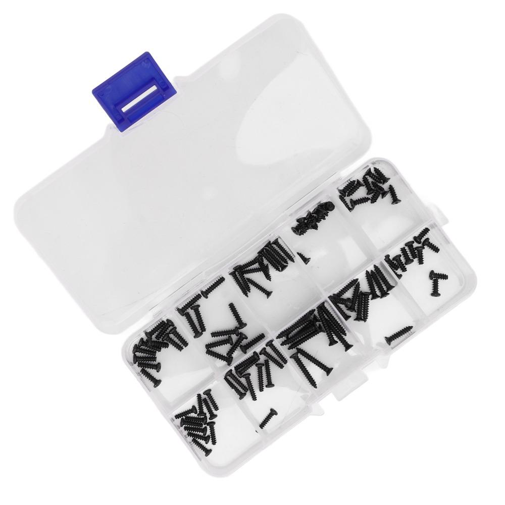 100Pcs/Set RC Car Accessory Screws Assortment Kit for MJX 16208/16207/16210 1/16 Brushless RC Car
