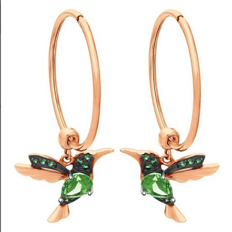 Popular Hummingbird Pendants Women's Accessories Earrings Long Tassels Fashion New Faces Thin Bird Ears