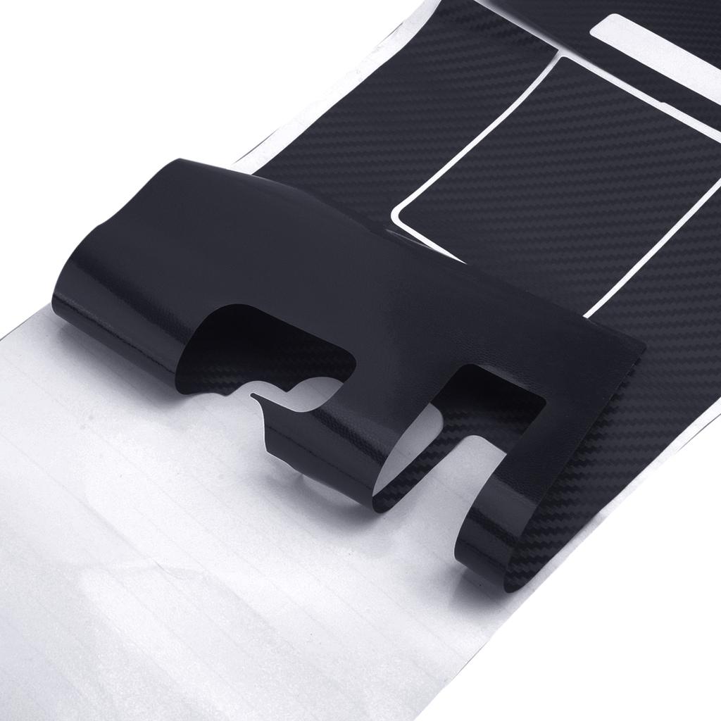 LHD Car Interior Gear Panel Window Control Switch Sticker Kit Fit for Lexus IS250 300 350 2006-2012 3D Black Carbon Fiber Style