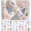 10pcs Cartoon Mermaid Temporary Tattoo Stickers Kids Girls Mermaid Theme Birthday Party Favors Decoration Pinata Filler Toy Gift