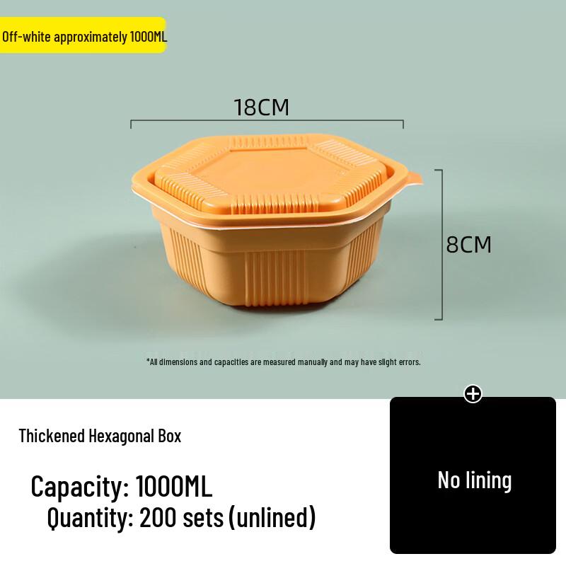 Handon Round Disposable Plastic Food Containers