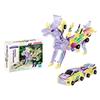 Voiture Dinosaure Transformable à Collision 2-en-1 Robot Voiture Transformable Articulation Multi-Articulée Jouet pour Enfants Garçons et Filles