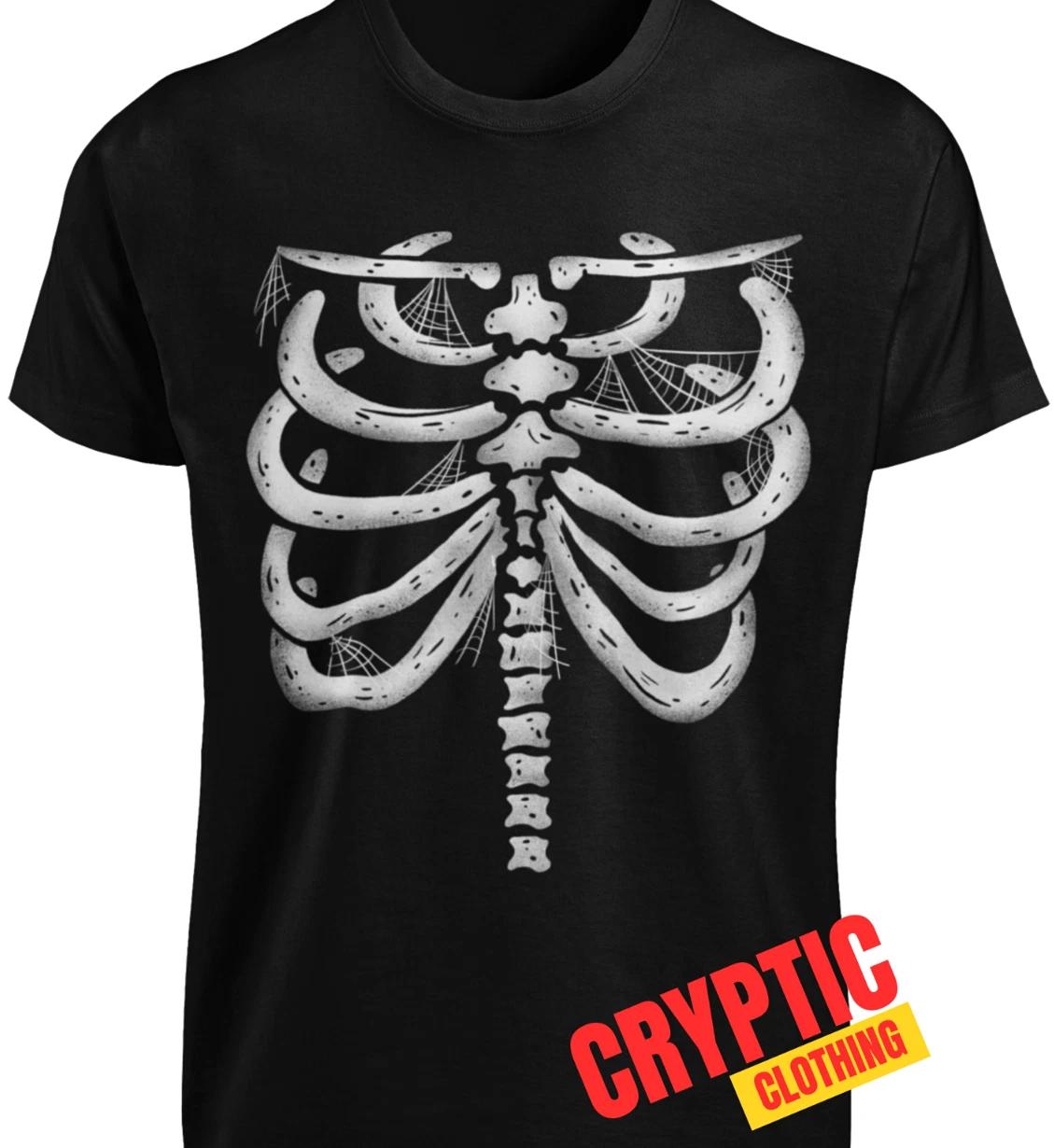 Skeleton Ribcage Halloween T SHIRT S-3XL Evil Dead Bones Costume Party GIFT TEE 2XL