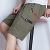 Middle-aged and Old Men's Shorts, Summer Men's Cotton Five-Points Pants, Father's Beach Pants, Large Old Male Casual Pants