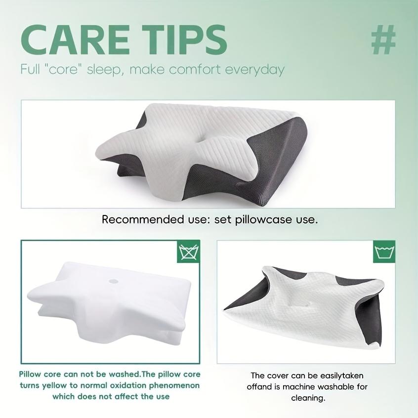 Memory Foam Pillows Butterfly Shape Orthopedic Relaxing Cervical Pillow Slow Rebound Bed Pillow for Adults Neck Support Gifts