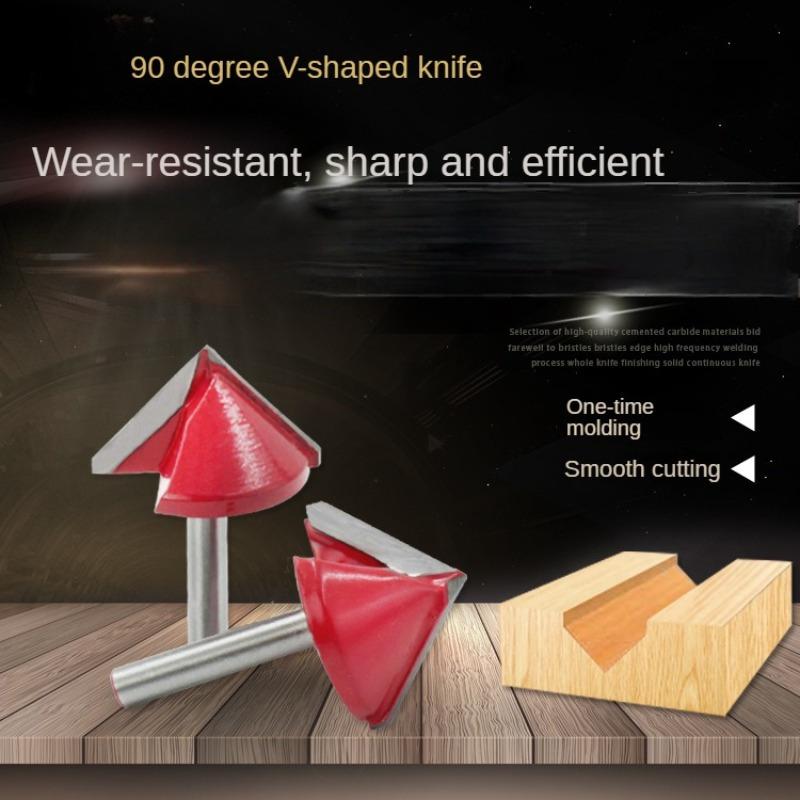 90° V-Shaped Knife for Trimming Machine: New Edge Design, High-Quality Alloy Blade, Suitable for Solid Wood, MDF, Particleboard, and Plywood