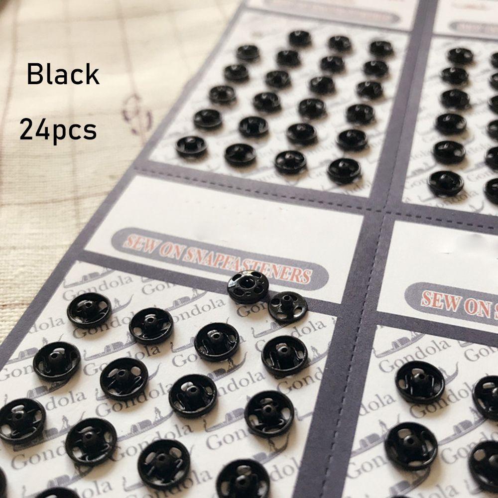 10/24 Stück Mini-Knöpfe für DIY Puppenkleidung Winzige Metallschnalle Verdeckter Druckknopf für 1/6 Puppenkleidung Nähzubehör