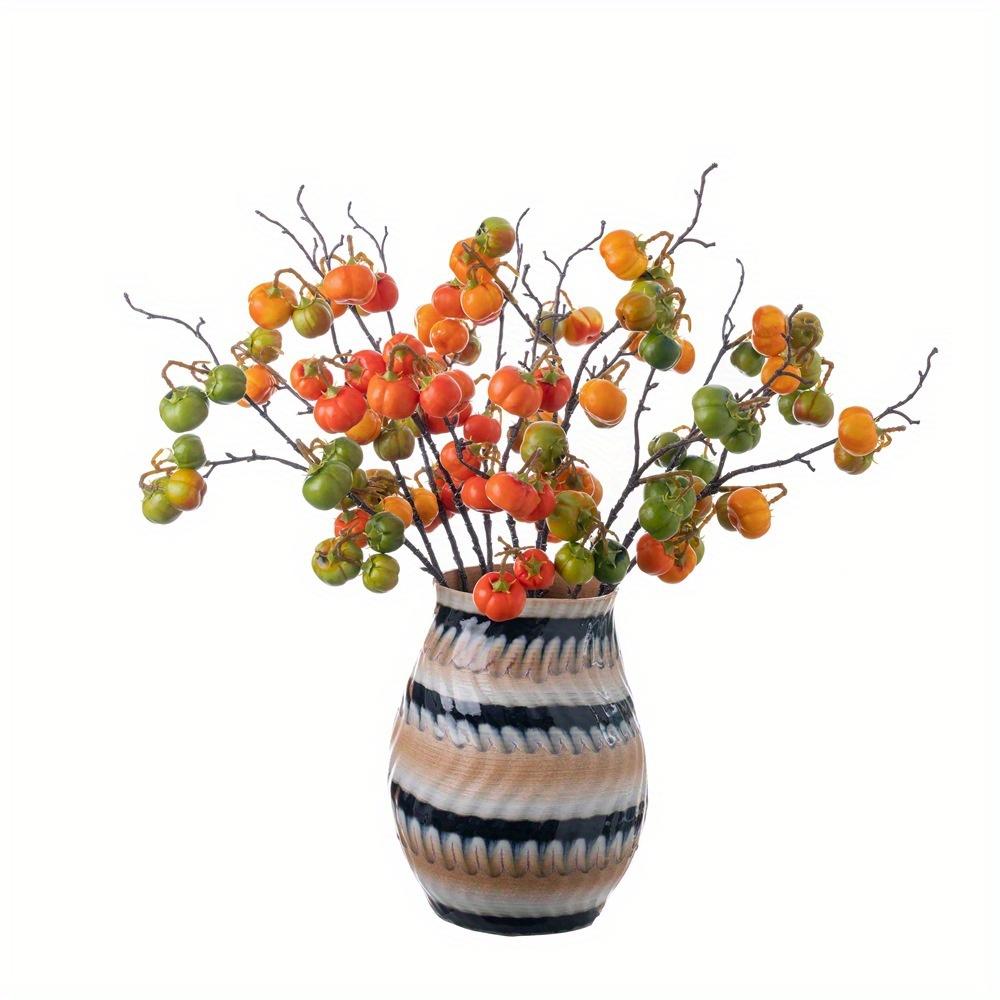 1Pc Simulated Small Pumpkin Bouquet, for Outdoor Patio Garden Wedding Decoration