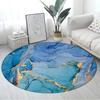Marble Pattern Round Carpet Large Size Area Rugs for Living Room Bedroom Bathroom Soft Children Crawling Play Mat Home Decor