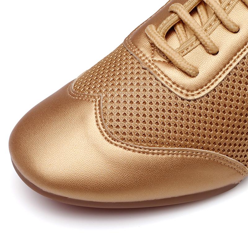 Scarpe da ballo moderne in pelle Scarpe da ballo valzer tango jazz da donna con tacco basso Scarpe casual con suola in gomma