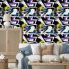 Żółta Tapeta Graffiti do Salonu i Sypialni 50x1000