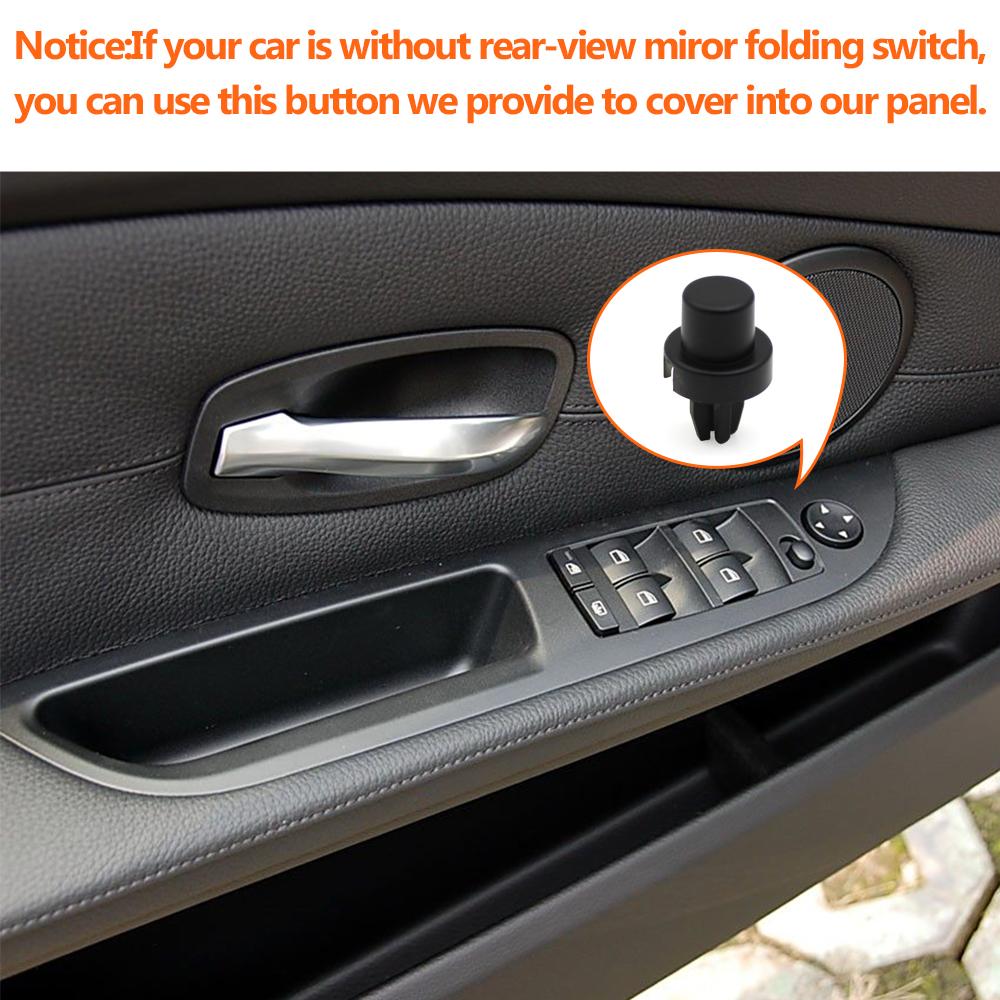 LHD RHD Car Window Switch Cover Door Handle Armrest Panel Trim Replacement For BMW 5 Series E60 E61 2006-2010 51416983703