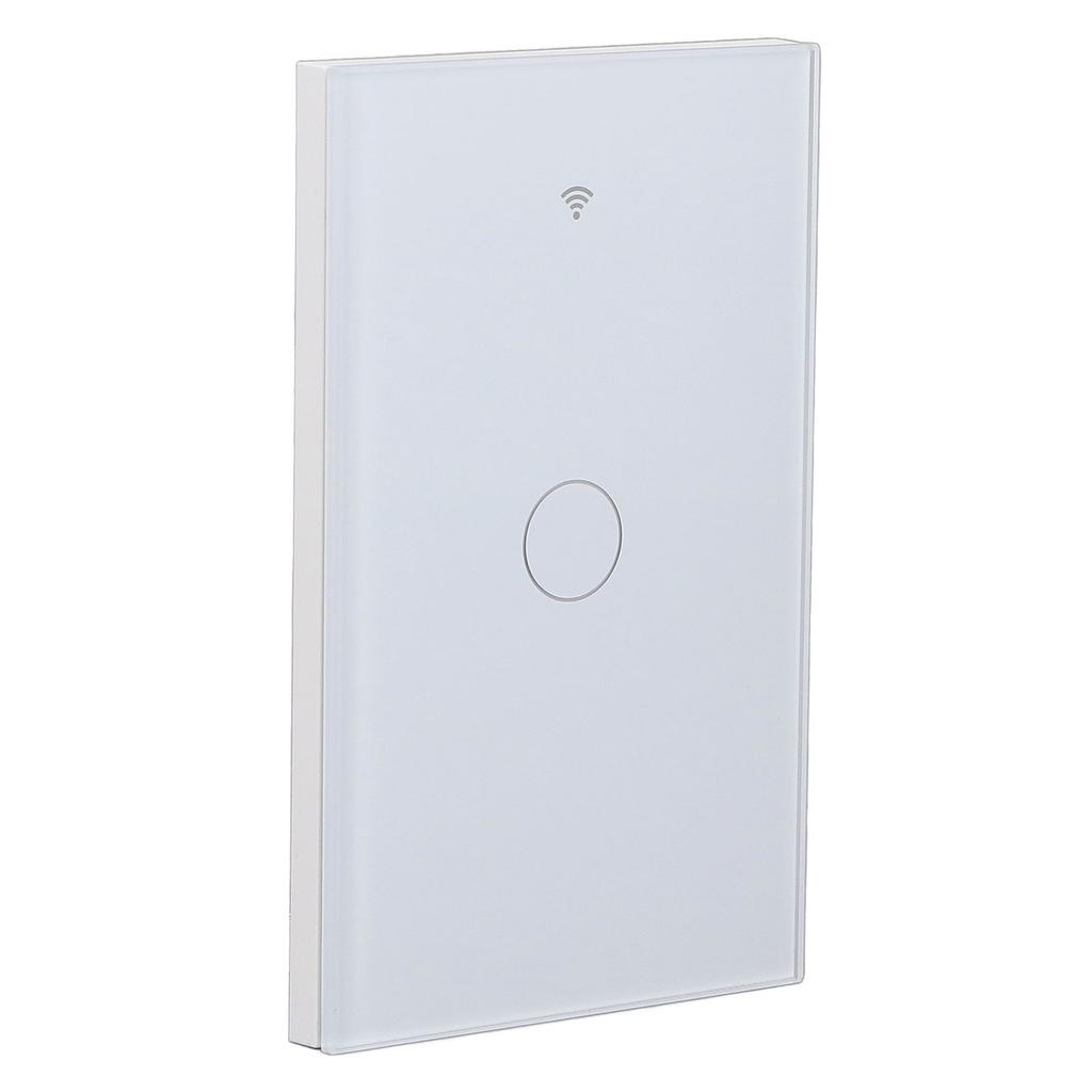 Touch Smart Switch Wall Mounted 10A Tempered Glass Panel Intelligent WiFi Touch Switch for Home 90‑250V