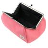 Watona Canvas Clasp Slim Cosmetic Pouch 50s 5-inch (Slim) (Rose Pink)