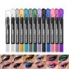 12 Colors Long-lasting Eyeshadow Pencil Waterproof Pigment Blue Purple Black Eye Shadow Stick Women Fashion Colorful Eye Makeup