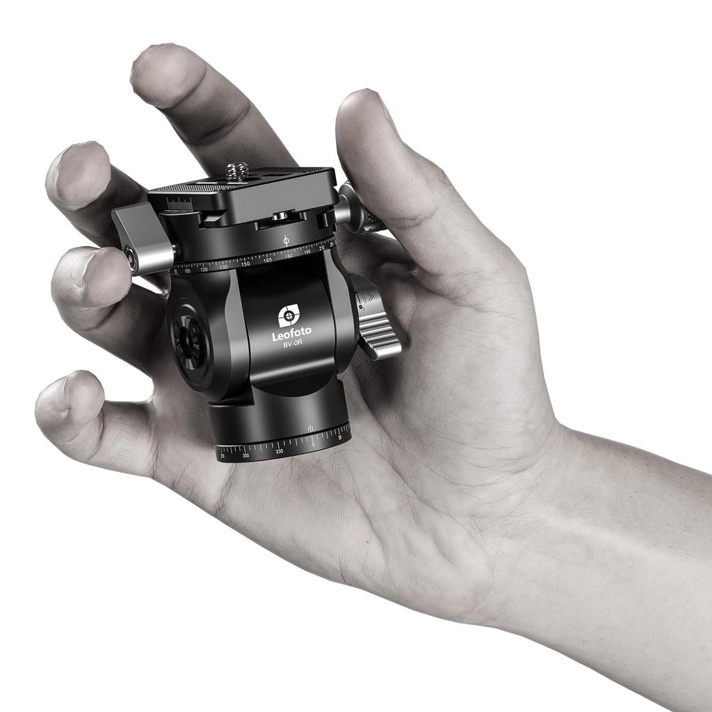 Leofoto Compact Video Head for Video Double Panning 38mm Base 3kg Weight Part Number 037966 BV-0R (BK) Shooting, Mechanism, Counterbalance, Diameter,