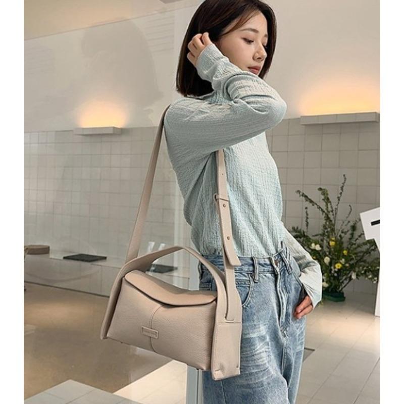 Women's Fashion Retro Large-capacity Shoulder Bag, Cow Leather Messenger Bag