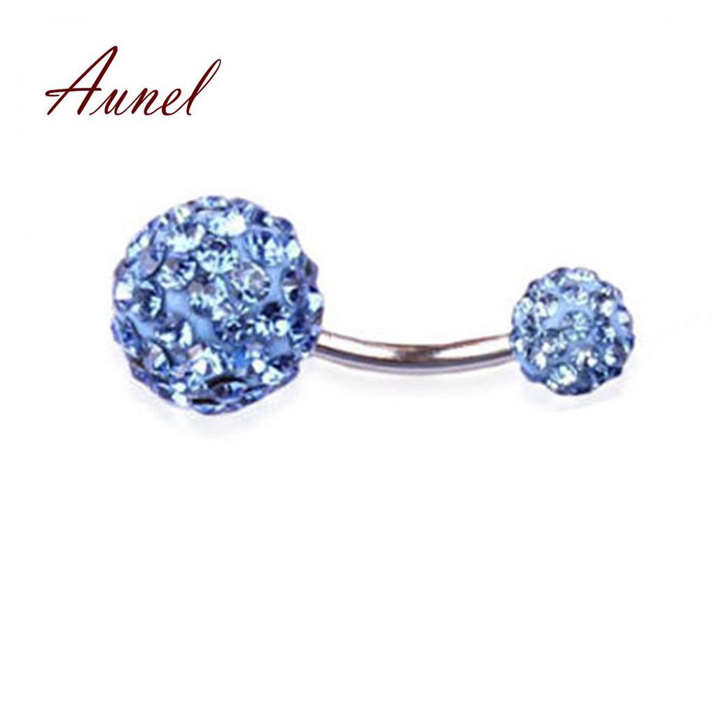 Smart Sexy Nabel Bauchnabel Ring Barbell Strass Körper Piercing Schmuck