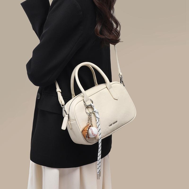 ins style Korean simple handbag fashion age reduction Boston pillow bag high sense niche versatile messenger bag