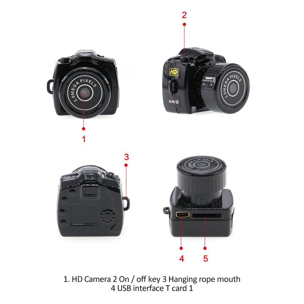 Y2000 Mini Camera HD Video & Audio Recorder Small DV Sports Camera