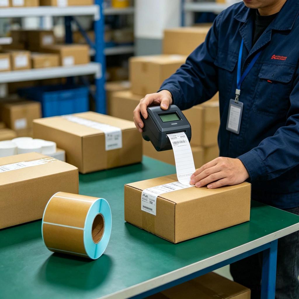 Surada 50x40mmx800 1 roll, Colored Thermal Label Paper, Cowhide Color Thermal Paper, Colored Label Paper, Colored Thermal Printing Paper