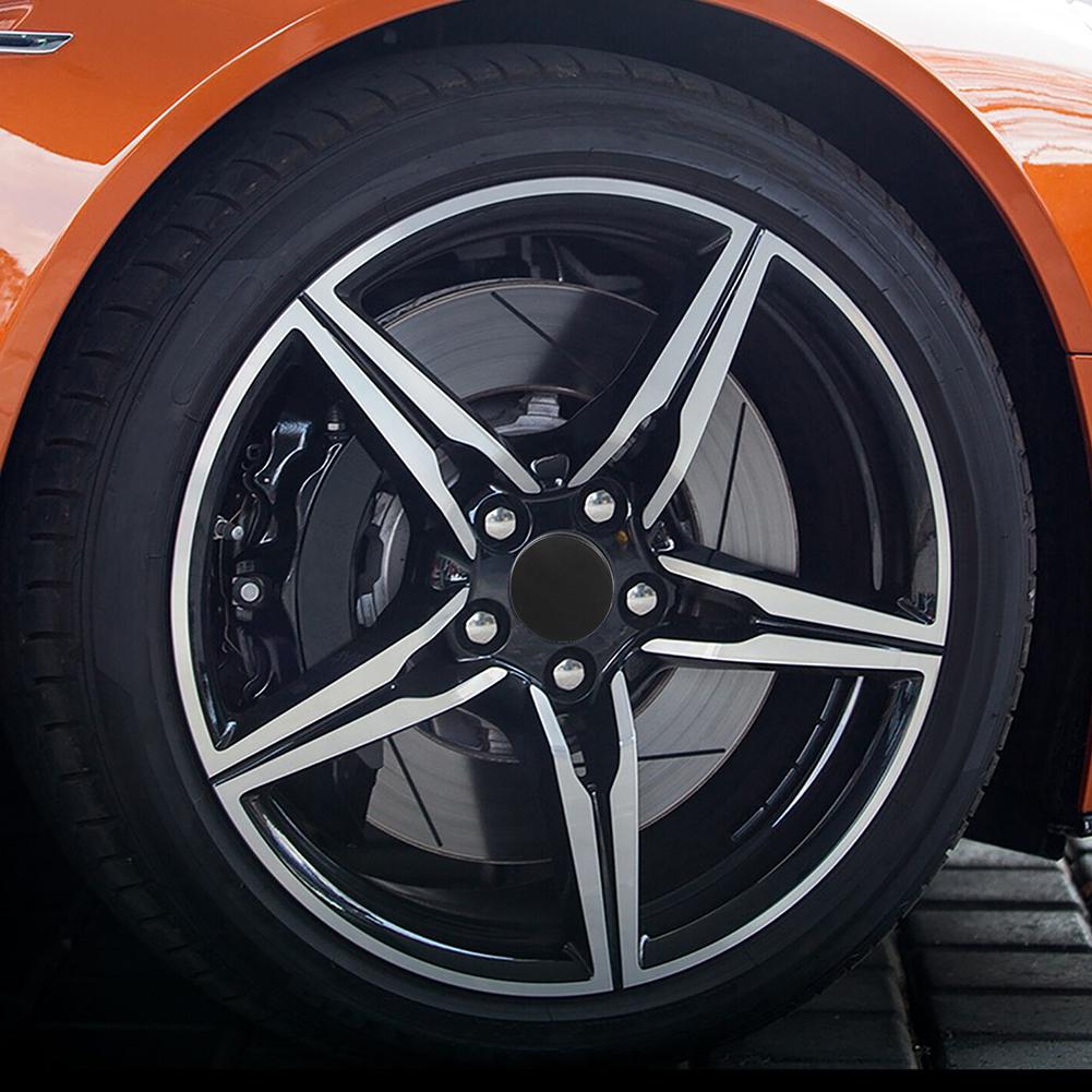 Praktische Auto-Radkappen-Radkappen 4 Stück/Set 4 Stück/Set 4 x 65 mm ABS-Kunststoff-Zubehör Schwarze Mittelabdeckung Nabe