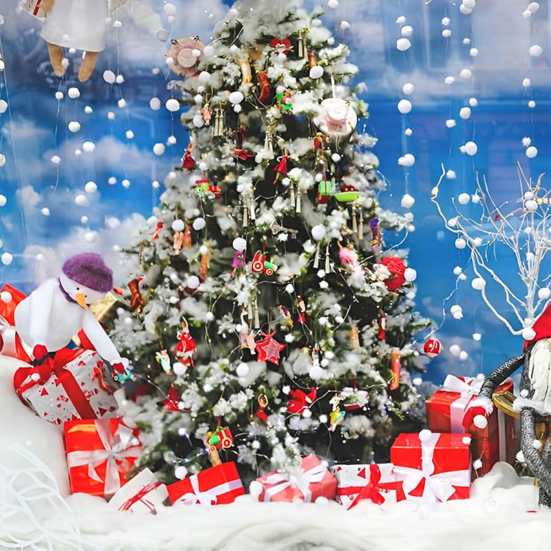 Christmas Atmosphere Simulated White Snow Shopping Mall Decoration Hotel Cotton Scene Decoration